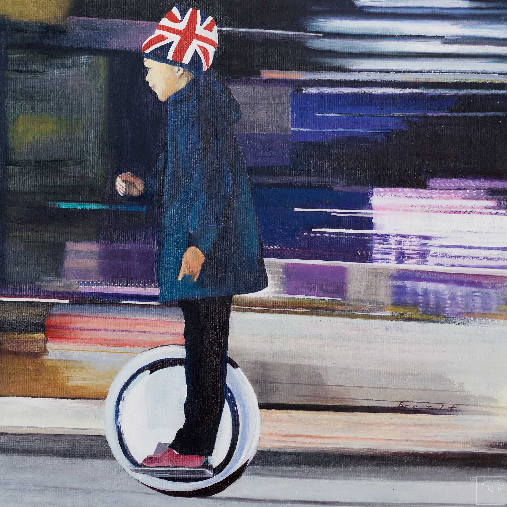 Brexit | Malerei von Eva Nordal | Öl auf Leinwand, realistisch
