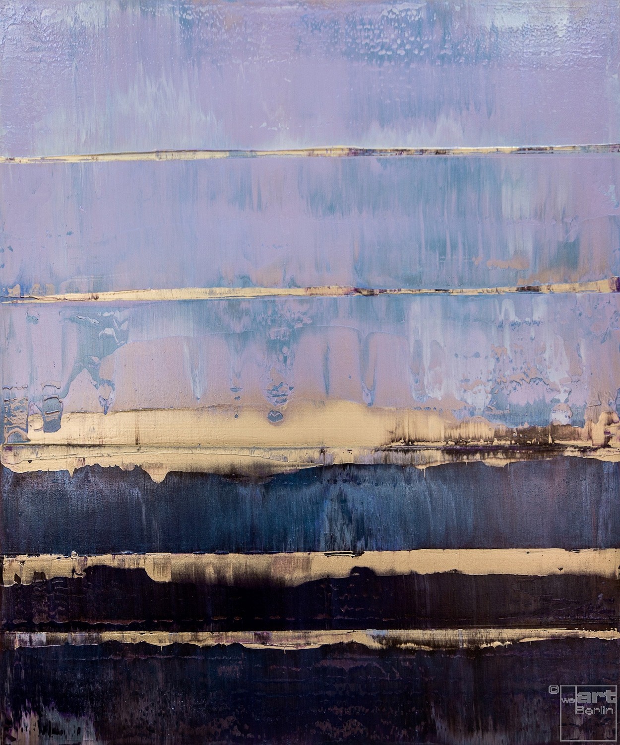 Prisma 17 – Amarant Dunst | Malerei von Lali Torma | Acryl auf Leinwand, abstrakt