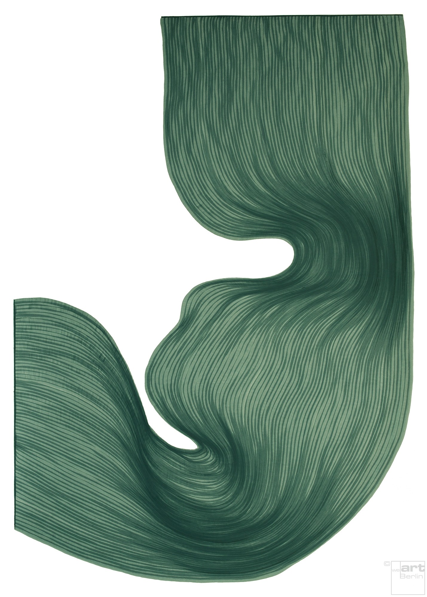 Pine Frost | Lali Torma | Zeichnung | Kalligraphietusche auf Papier