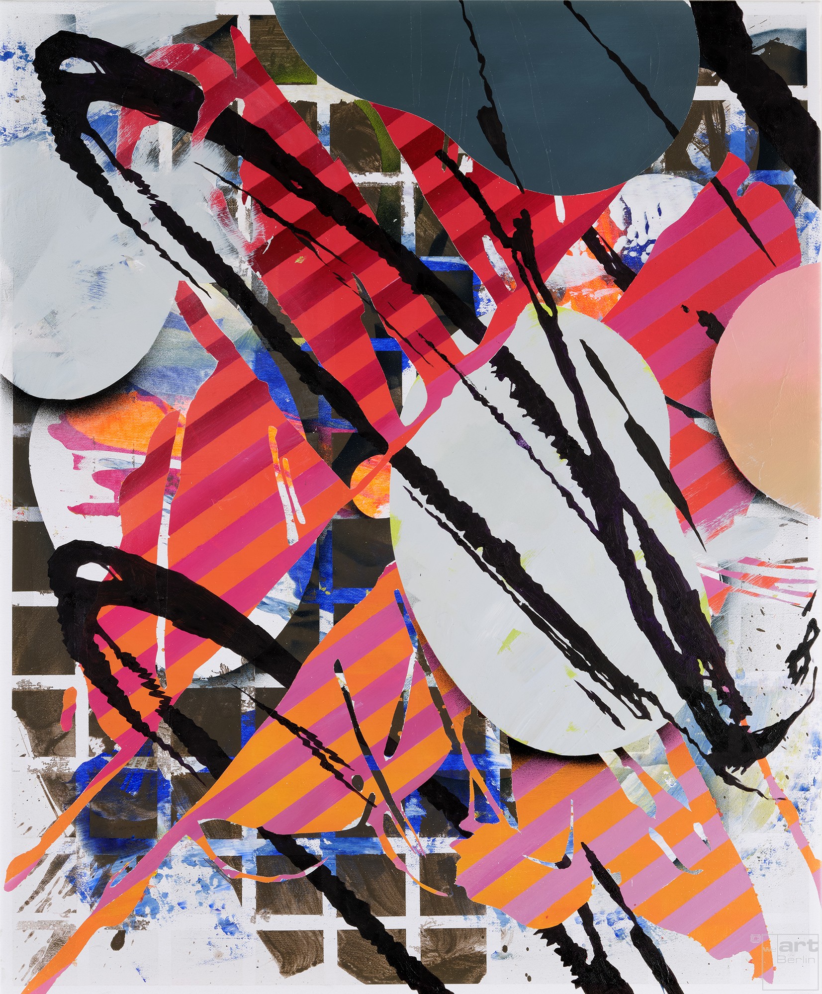 21-004 | Malerei von Malwin Faber, Öl, Acryl und Sprühfarbe auf Leinwand