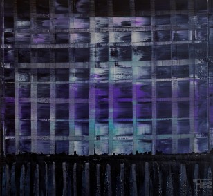 Violette ARMA | Malerei von Lali Torma | Öl auf Leinwand, abstrakt
