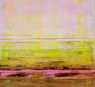 Prisma 13 - Pinker Nil | Malerei von Lali Torma | Acryl auf Leinwand, abstrakt