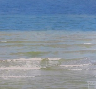 Kleine Wellen | Malerei von Sven Wiebers | Acryl auf Baumwolle, realistisch