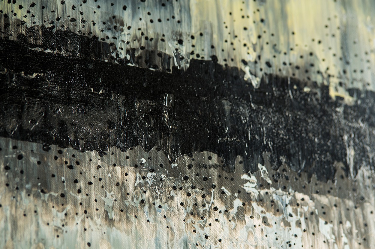 Steinblut, Detail, Malerei von Lali Torma | Acryl auf Leinwand, abstrakt
