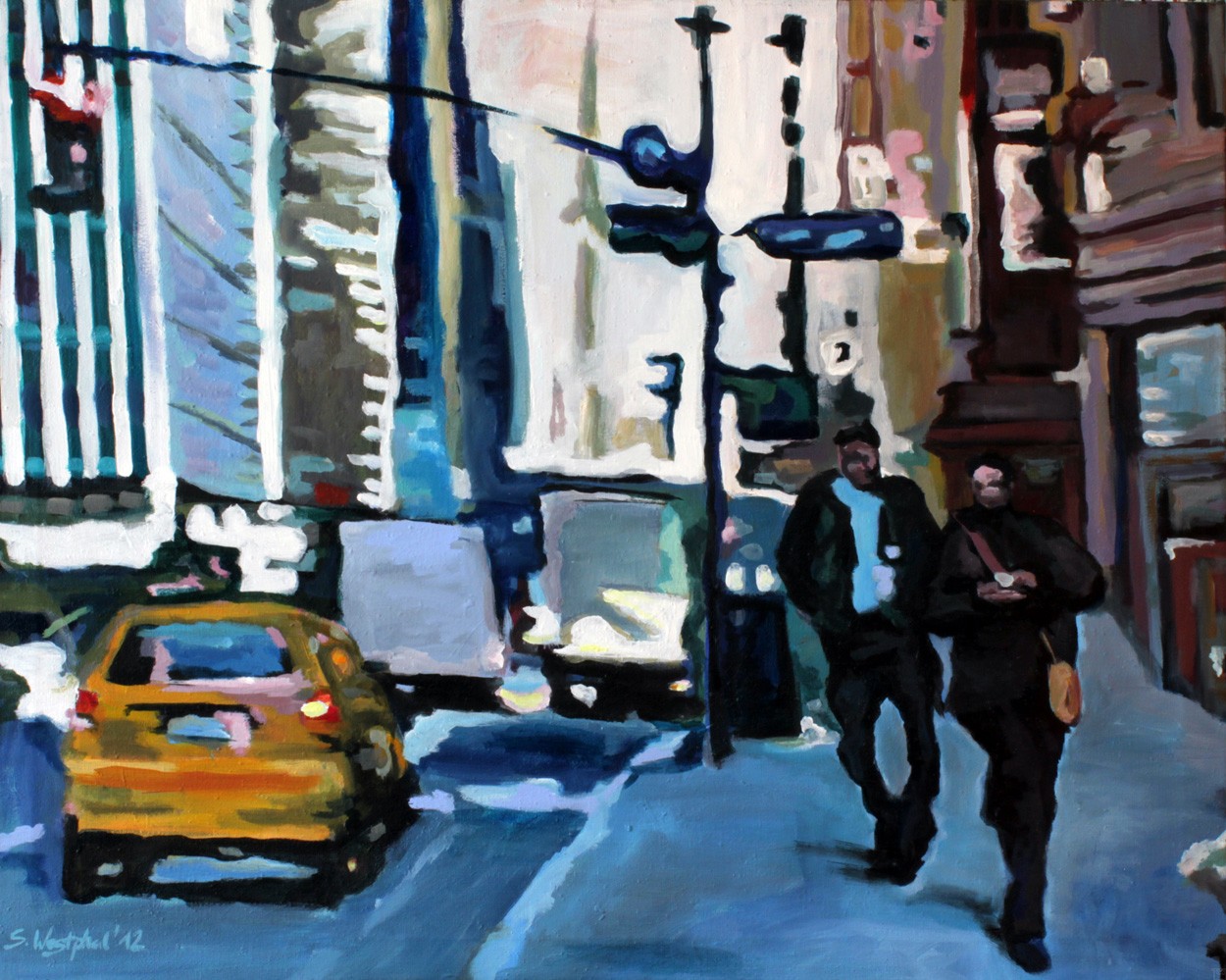 New York | Malerei von Künstlerin Simone Westphal, Acryl auf Leinwand