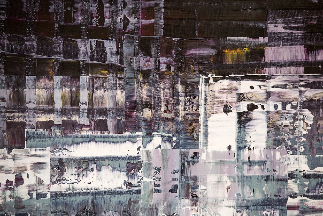 Pixel 1 - Detail frontal 2 | Malerei von Lali Torma | Acryl auf Leinwand, abstrakt