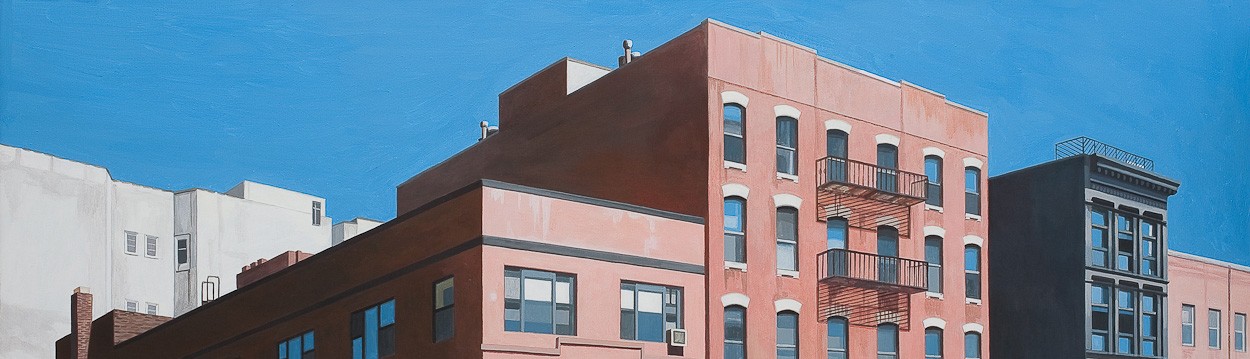 East Village | Malerei von Sven Wiebers | Acryl auf Baumwolle, realistisch