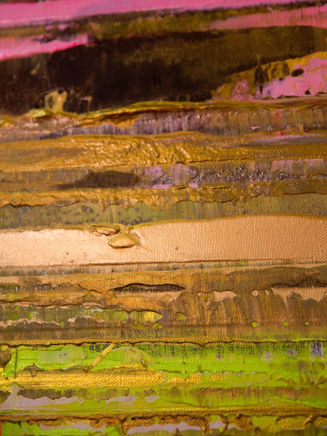 Prisma 13 - Pinker Nil | Malerei von Lali Torma | Acryl auf Leinwand, abstrakt, Detail 5