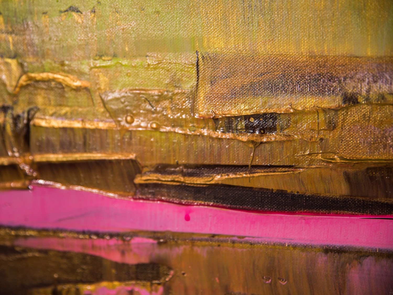 Prisma 13 - Pinker Nil | Malerei von Lali Torma | Acryl auf Leinwand, abstrakt, Detail 7