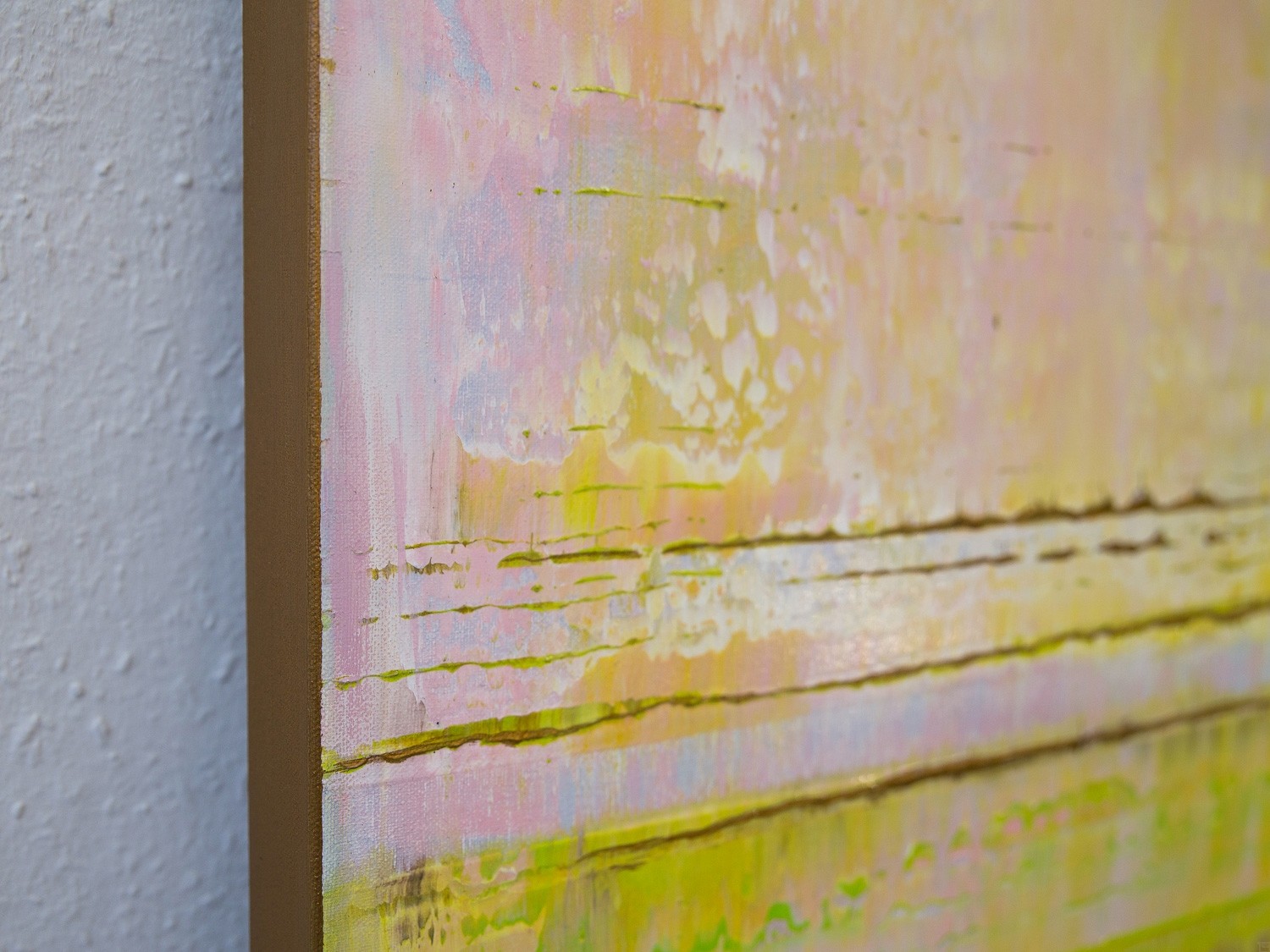 Prisma 13 - Pinker Nil | Malerei von Lali Torma | Acryl auf Leinwand, abstrakt, Detail 3
