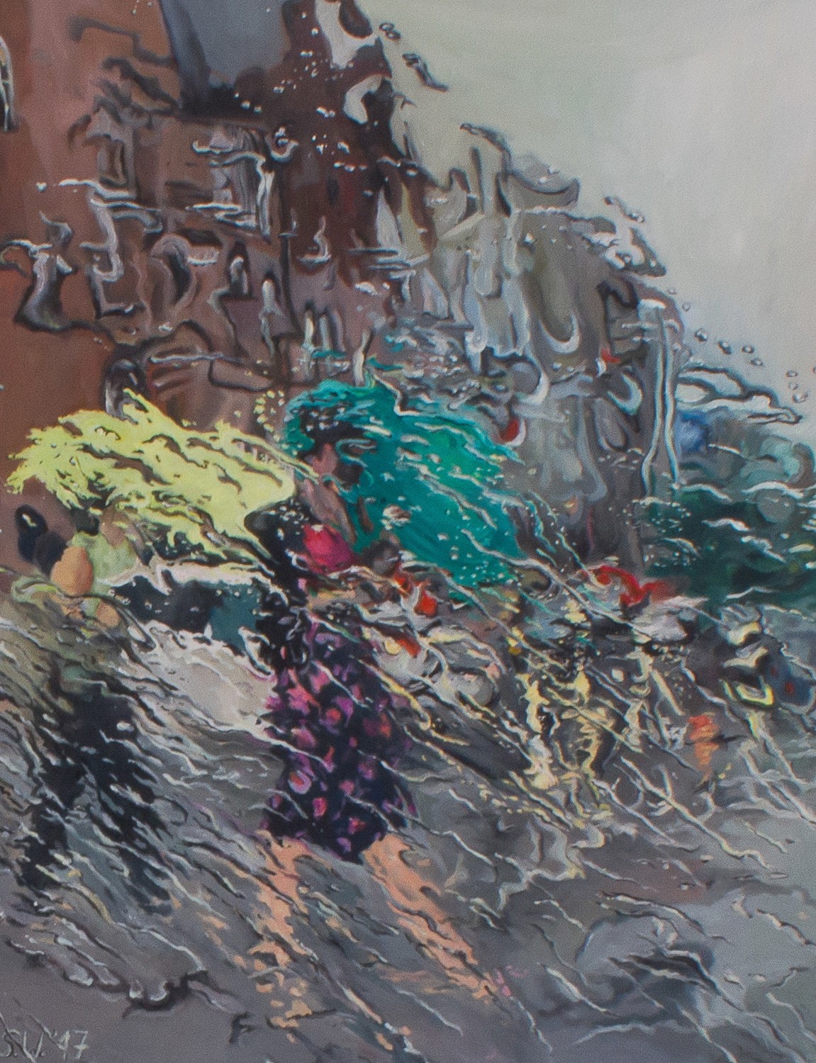 Schauer | Malerei von Künstlerin Simone Westphal, Öl auf Leinwand