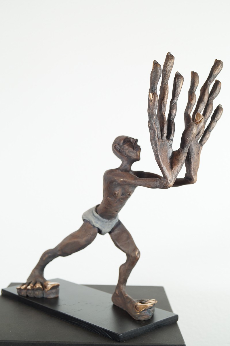 Der Klügere gibt nach | Bronze Plastik, Skulptur von Tim David Trillsam, Edition - 3
