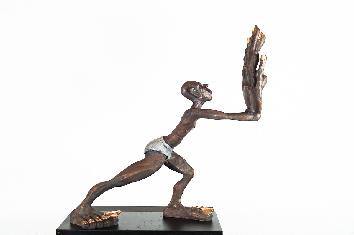 Der Klügere gibt nach | Bronze Plastik, Skulptur von Tim David Trillsam, Edition - 2