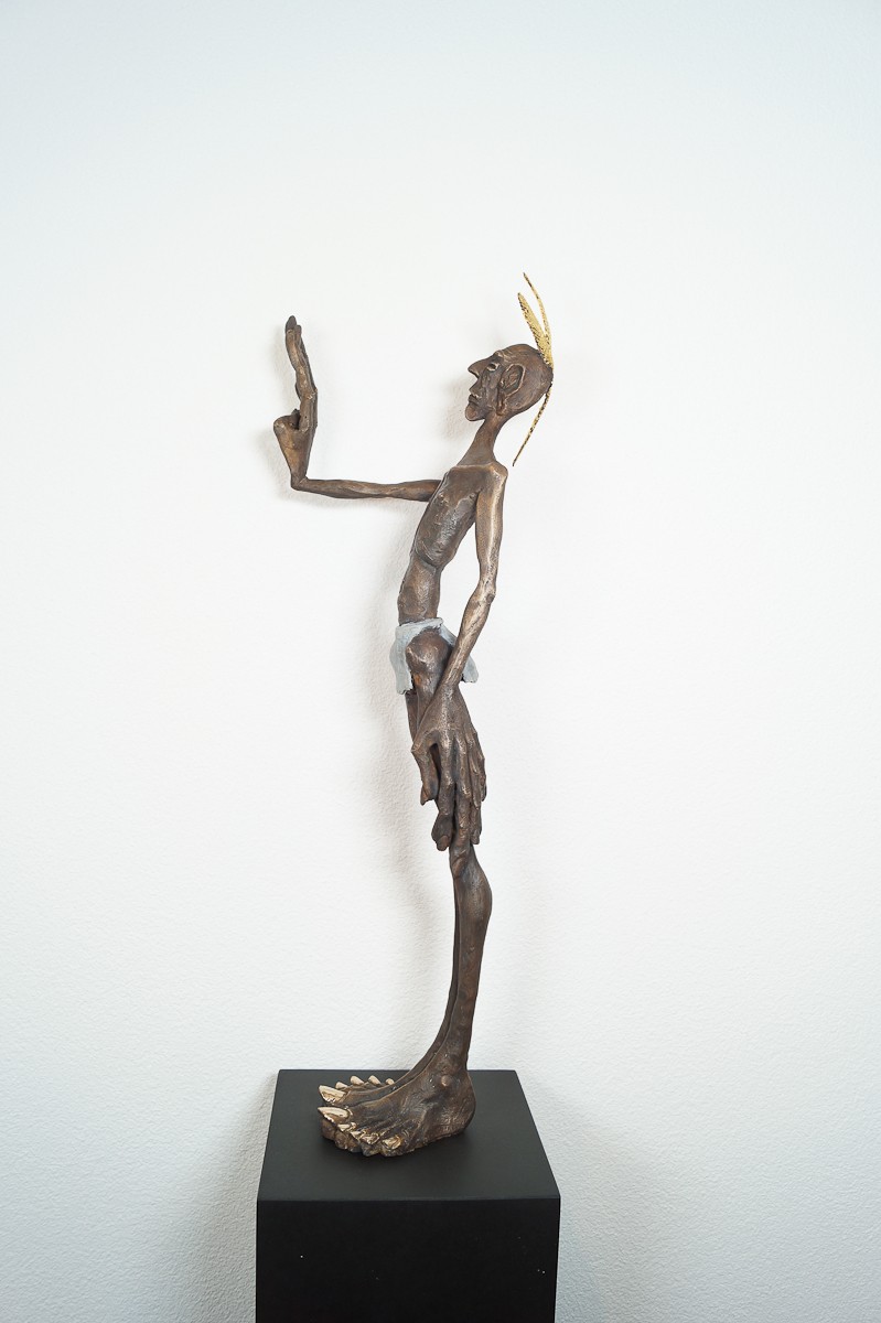 Kleiner Bruder | Bronze Plastik, Skulptur von Tim David Trillsam, Edition - 4