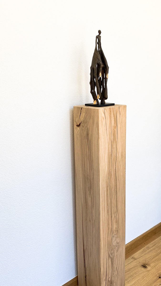 Handlanger - Bronze Plastik, Skulptur von Tim David Trillsam, Edition mit Sockel
