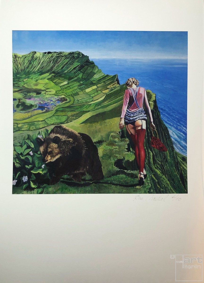 Kunstdruck "Rotkaeppchen" by Nordal | Fineartprint Hahnemühle, Limitierung 10