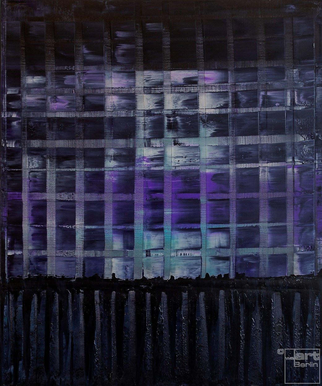 Violet ARMA | Painting by Lali Torma | oil on canvas, abstract