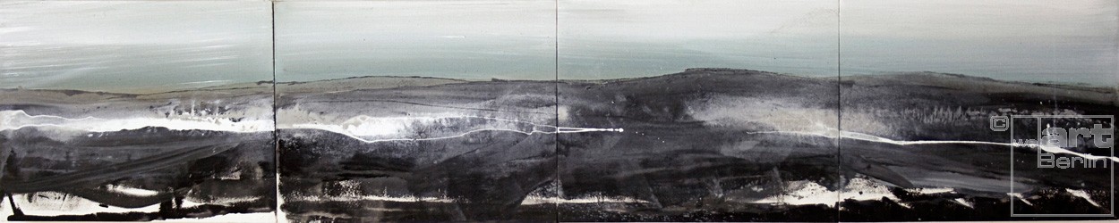 Malerei RIP | Künstler Marek Schovanek | Mixed Media auf Leinwand, Panorama