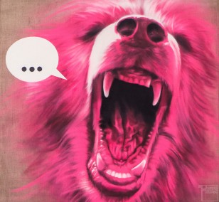 Beta-Animal | painting by Jakob Tory Bardou, innerfields | acrylic on canvas, urban art