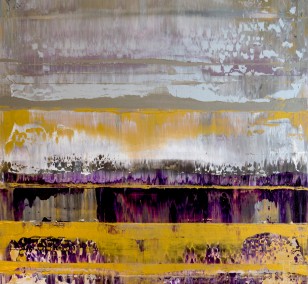 Prism 10 - Foamy Amethyst | Painting by Lali Torma | acrylic on canvas, abstract