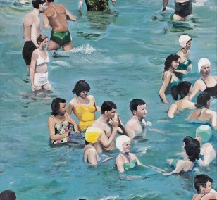 Coney Island | painting by Eva Nordal | oil on cotton, realistic art