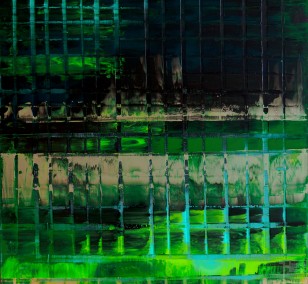 Green ARMA | Painting by Lali Torma | acrylic on canvas, abstract
