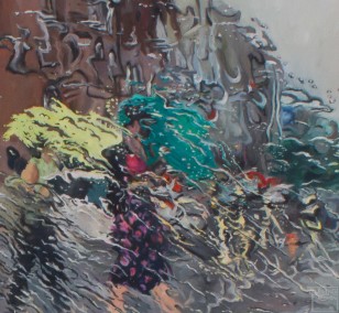 Schauer | Malerei von Künstlerin Simone Westphal, Öl auf Leinwand