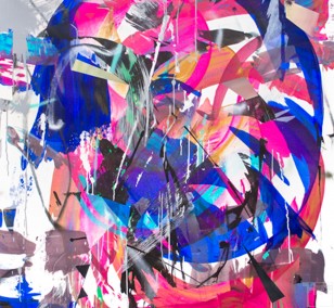 Untitled 12, Painting by Malwin Faber, oil, acrylic and spray paint on canvas