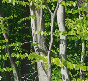 In the Grunewald | painting by Sven Wiebers | acrylic on cotton, realistic art