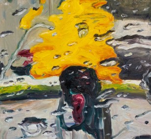 Yellow impression | Malerei von Künstlerin Simone Westphal, Öl auf Leinwand
