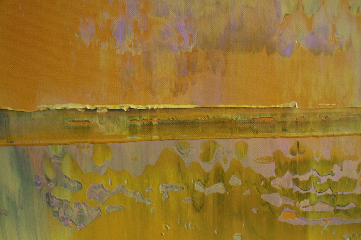 Prism 9 - Aventurine - detail | Painting by Lali Torma | acrylic on canvas, abstract