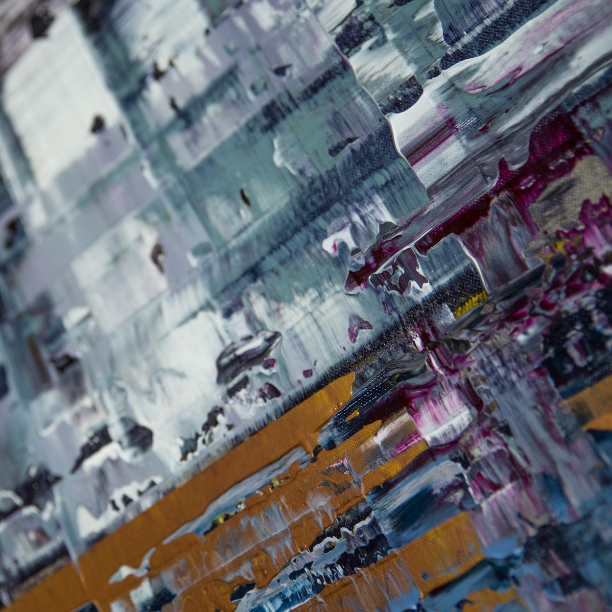 Pixel 1, detail lateral 3 | Painting by Lali Torma | acrylic on canvas, abstract