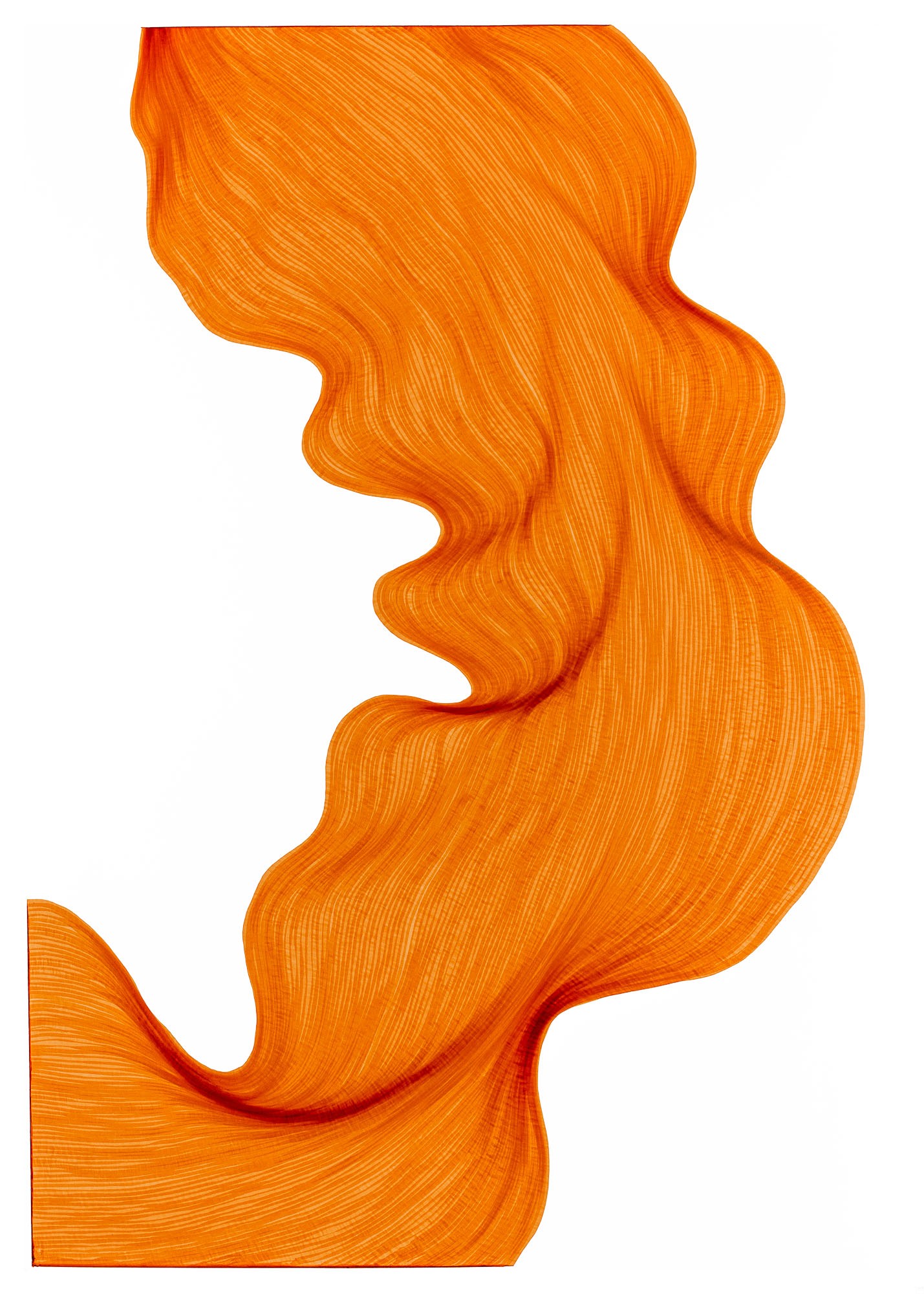 Bubbly Orange | Lali Torma | Zeichnung | Kalligraphie Tinte auf Papier
